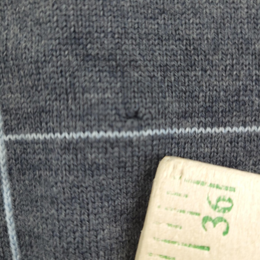 Peter Millar Sweater Mens XL Gray Merino Wool 1/4 Zip Mock Neck Pullover Check - Picture 4 of 12